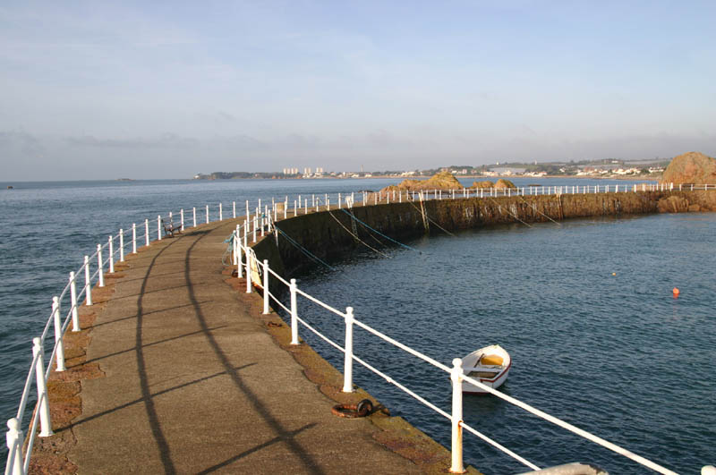 La Rocque Breakwater by Mick Dryden