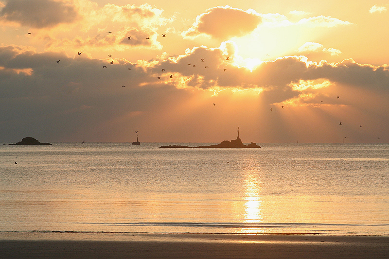 St Aubin's Bay by Mick Dryden