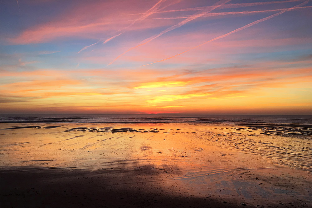 St Ouens Bay Sunset by Mick Dryden