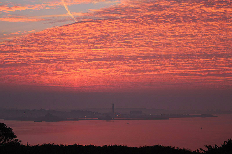 St Helier at Sunrise by Mick Dryden