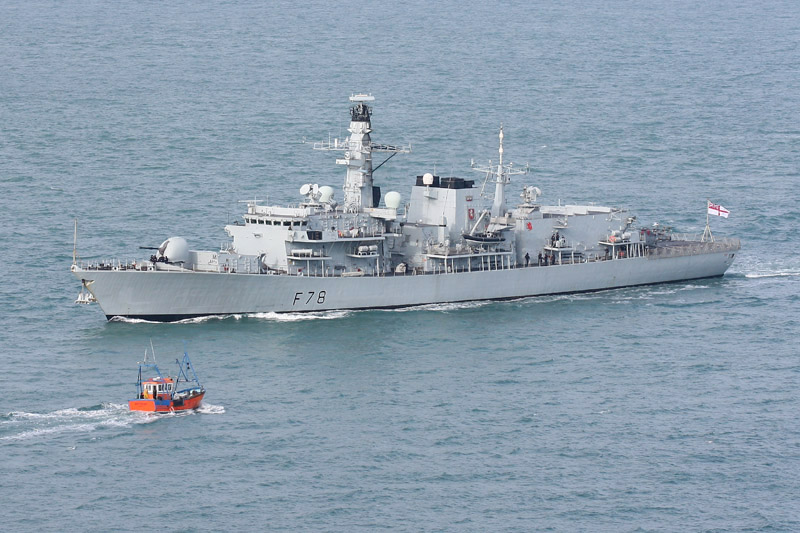 HMS Kent by Mick Dryden